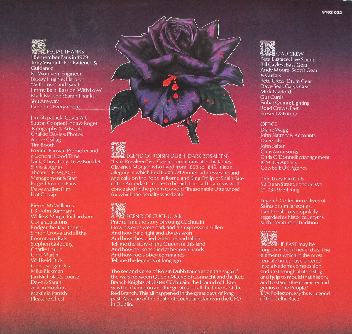 High Resolution Photo #4 THIN LIZZY Black Rose Rock Legend
